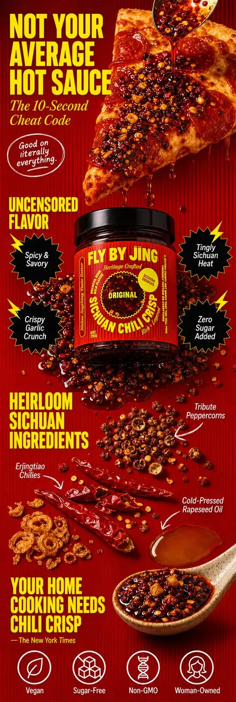 Fly By Jing A+ content designed with Pixii